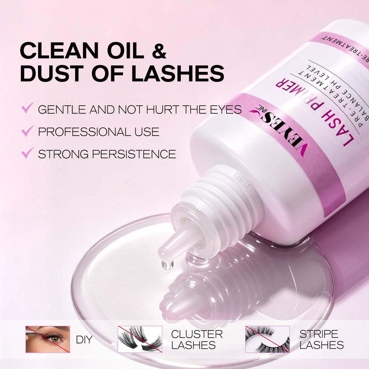 VEYES INC Lash Primer for Eyelash Extensions Professional Use Only 15ml