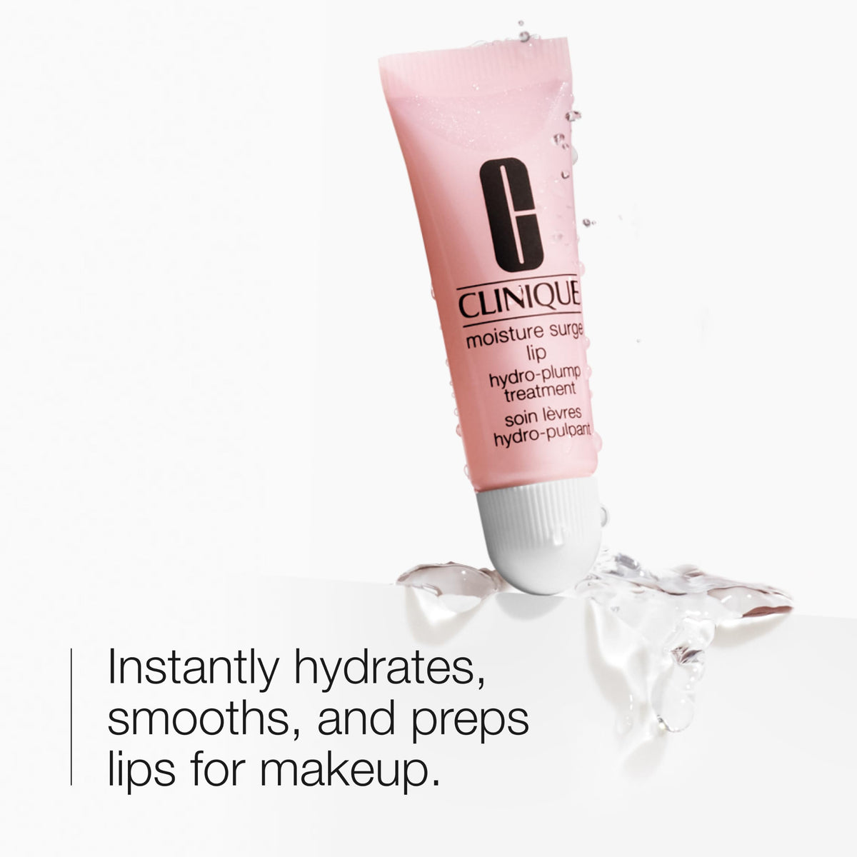 Clinique Moisture Surge Lip Hydro-Plump Treatment | Hydrating Lip Balm & Overnight Mask | Preps For Makeup | Travel Size, 0.34 Fl Oz