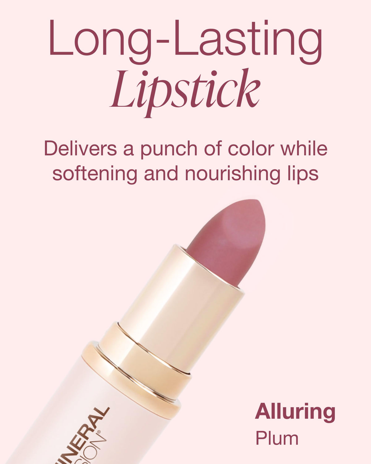 Mineral Fusion Lipstick, Alluring, .137 Ounce