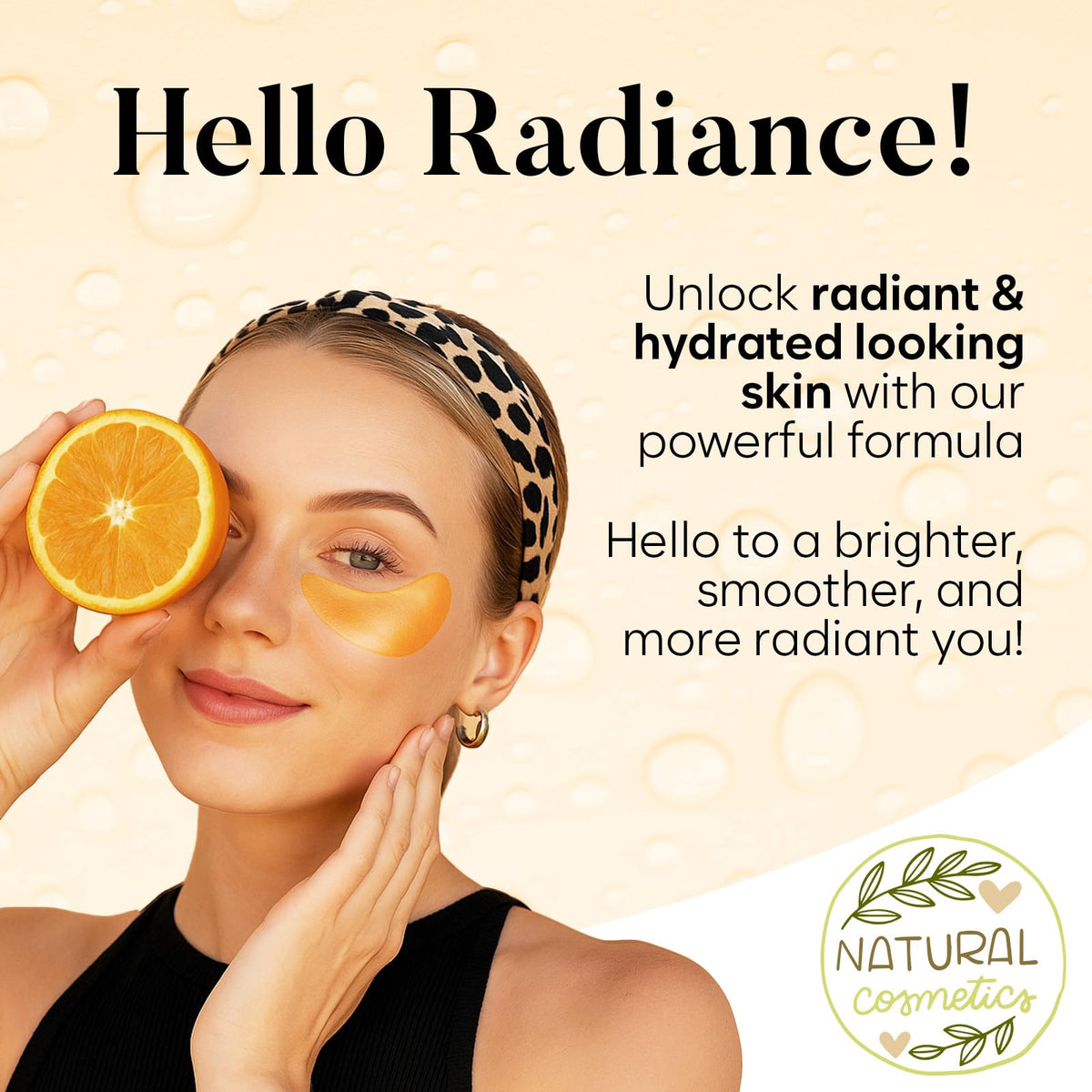 Under Eye Patches with Vitamin C and Caffeine for Puffy Eyes, Dark Circles