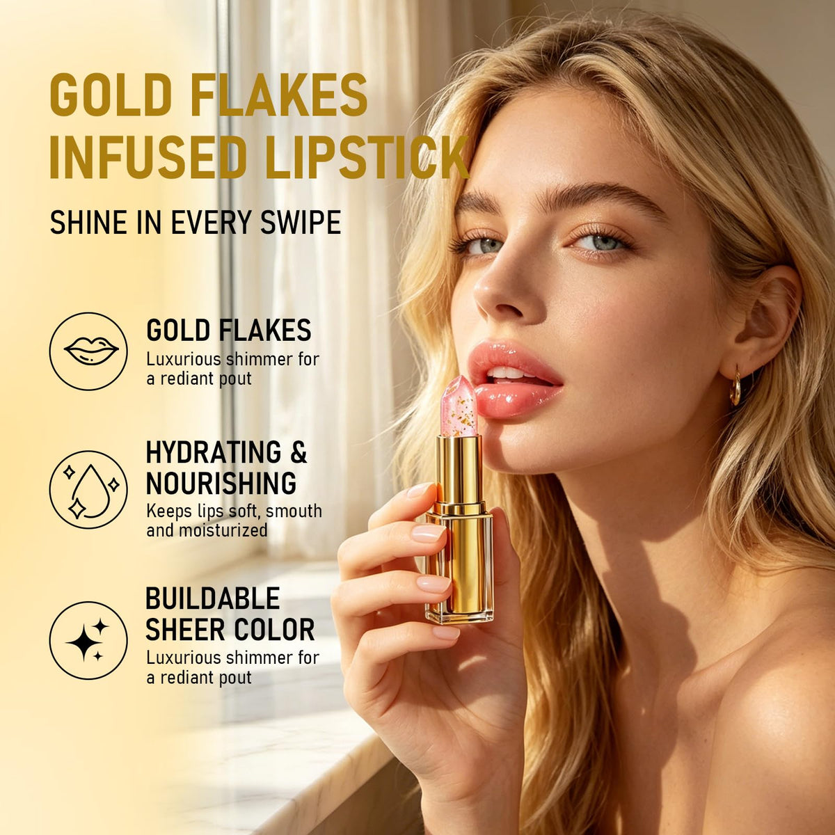 Fmnung 2PCS Areliaa Lipstick, Areliaa Lipstick for Older Women-Clear Reactive Skin-Adaptive Lip Adjusting Stick, Signature Long Lasting Moisturizing Nourishment Mature Lips