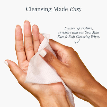 Beekman 1802 Goat Milk Face Wipes, Juicy Peachy Lychee, 30 Count