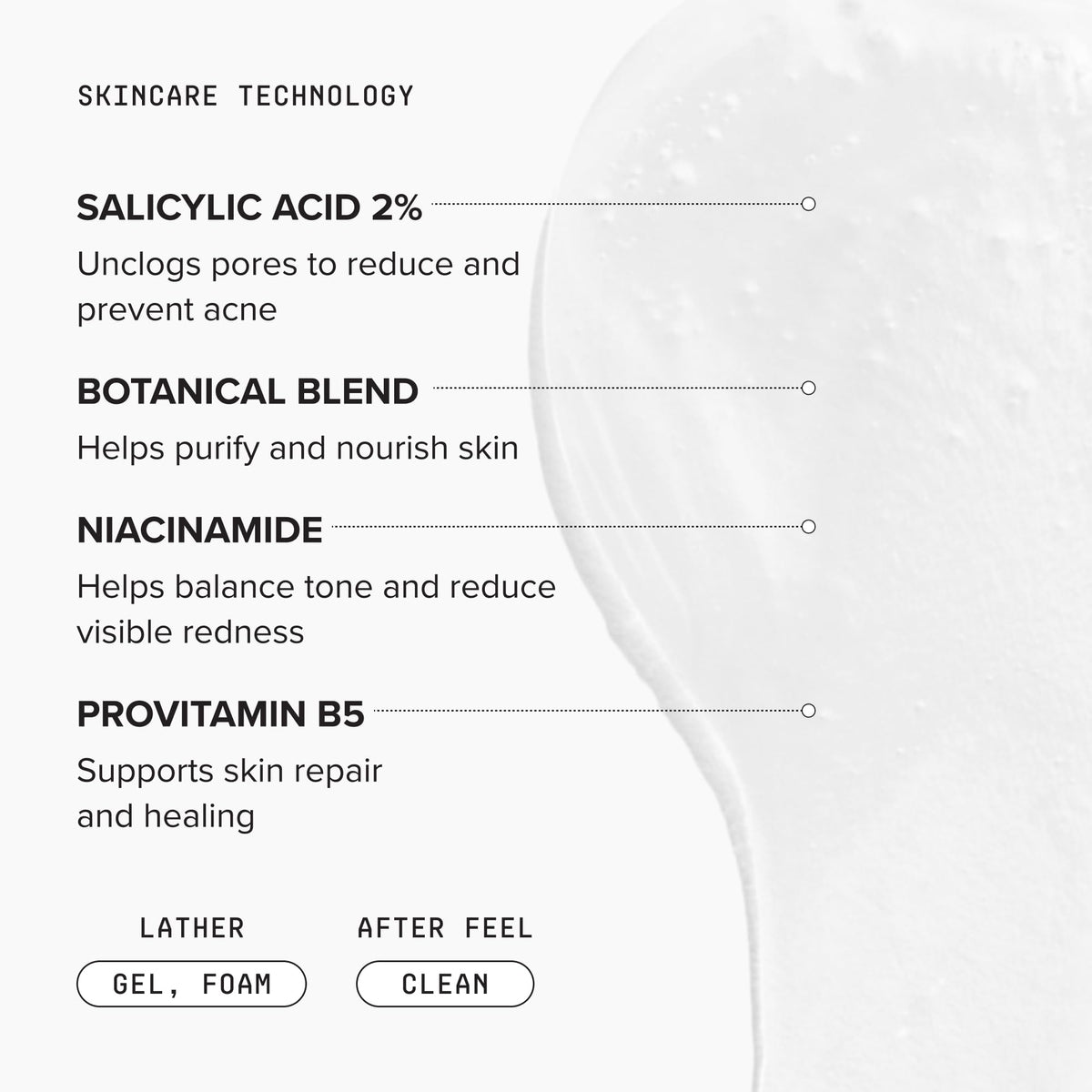 DRMTLGY Acne Cleanser - Oil-Free Salicylic Acid Cleanser & Face Wash for Acne Prone Skin