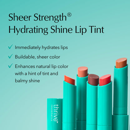Thrive Causemetics Sheer Strength Shine Lip Tint, Warm Plum Shade