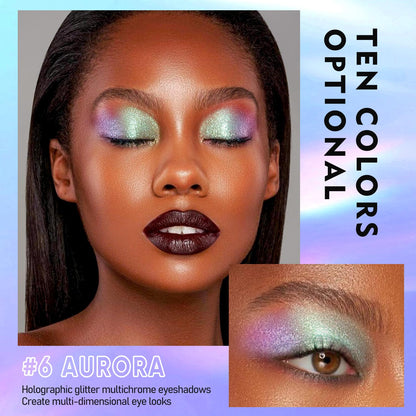 MAKI YIKA Glitter Liquid Eyeshadow Green Purple Color Shifting Eyeshadows