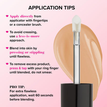 Too Faced Born This Way Super Coverage Multi-Use Concealer | Full-Coverage Hydrating Concealer for Dark Circles & Blemishes with Natural Finish | Hyaluronic Acid & Coconut Water, Vanilla, 0.45 Fl Oz