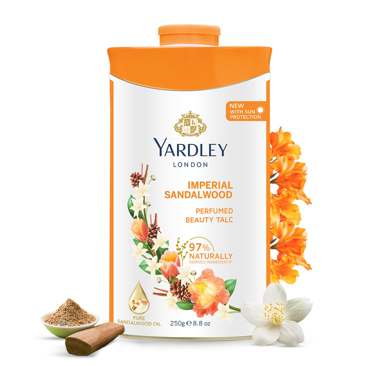 Yardley Sandalwood Perfumed Talc, 250 g