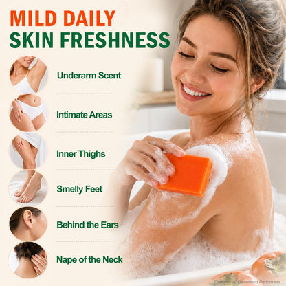 OAKDOLCHE 5 Pcs 80g Persimmon Soap Bar for Old People Smell