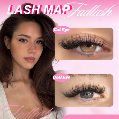 FADLASH Lash Clusters Wispy Eyelash Clusters D Curl Individual Natural Cluster Eyelash Extensions 168Pcs Eyelash Extensions 8-16mm Black Thin Band Soft and Reusable (GS49)