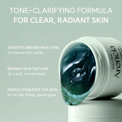 Arencia Glow Hyssop Overnight Face Mask Serum - hydrating & Anti-Aging Serum for younger looking Korean Glass Skin, Vitamin A, C, E, Niacinamide, Peptide