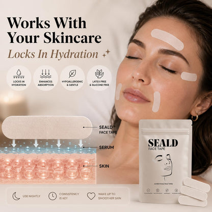 SEALD™ Face Tape Smoothing Strips For Wrinkle Smoothing, 60 strips