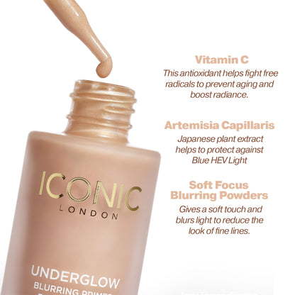 ICONIC LONDON Underglow Blurring Primer | Blurs Imperfections, 0.91 Fl oz