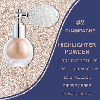 Champagne Highlighter Spray for Face and Body, High Gloss Makeup, #2