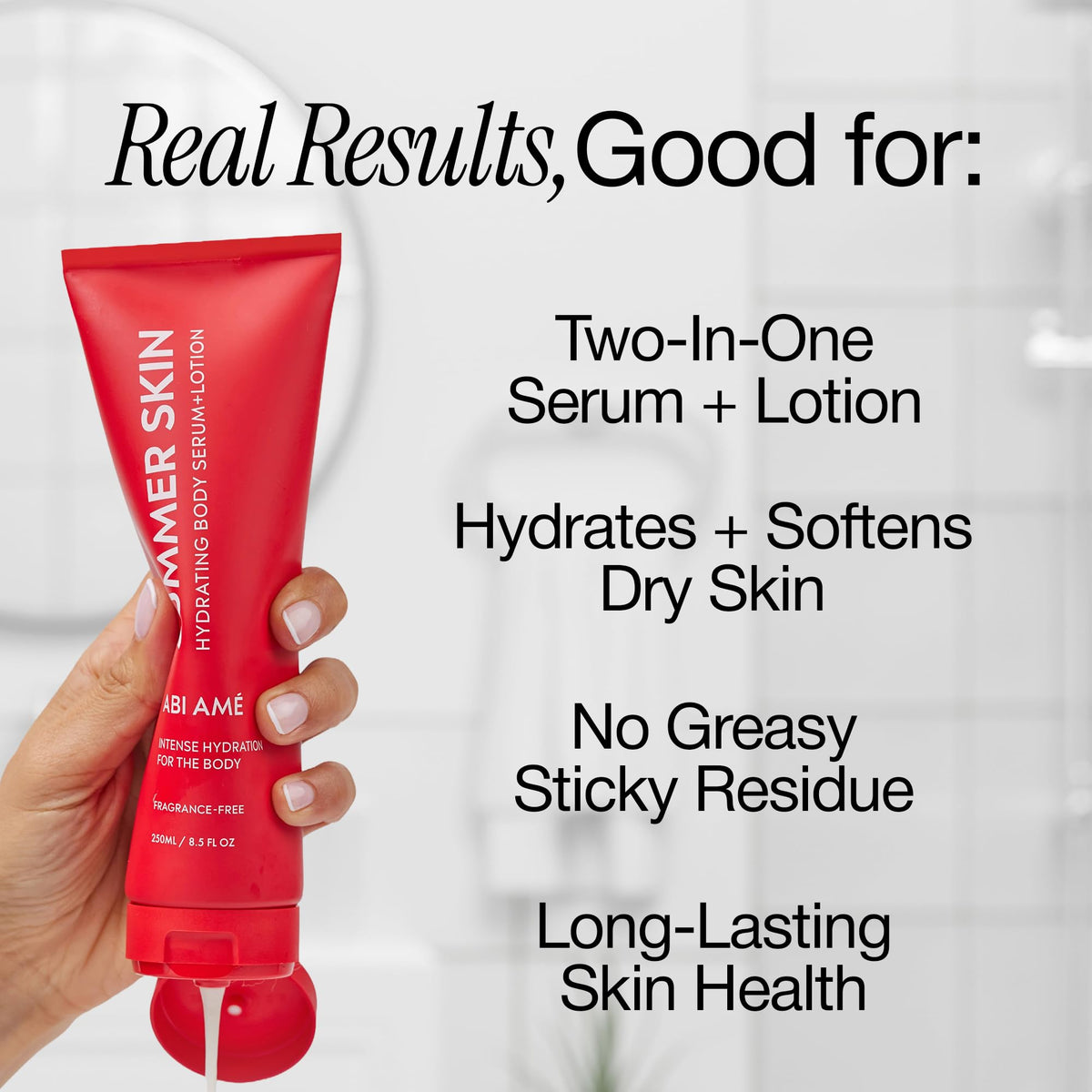 ABI AME Hydrating Body Serum + Niacinamide Body Lotion for Dry Skin, 250 mL