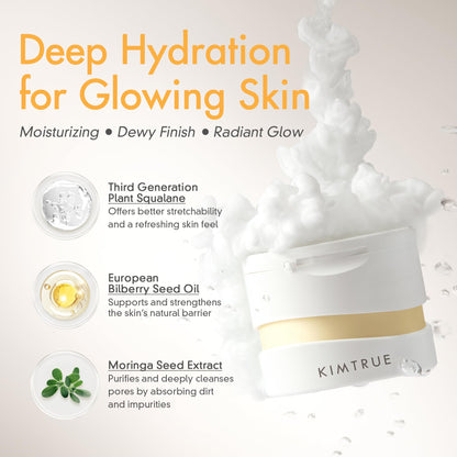 Kimtrue 3rd Generation Meltaway Cleansing Balm - Makeup Remover Balm for All Skin Types - Gently Meltaway Mascara, Eyeliner and Makeup - Oil Face Cleanser - Hydrating, Fragrance-Free - 3.38 oz