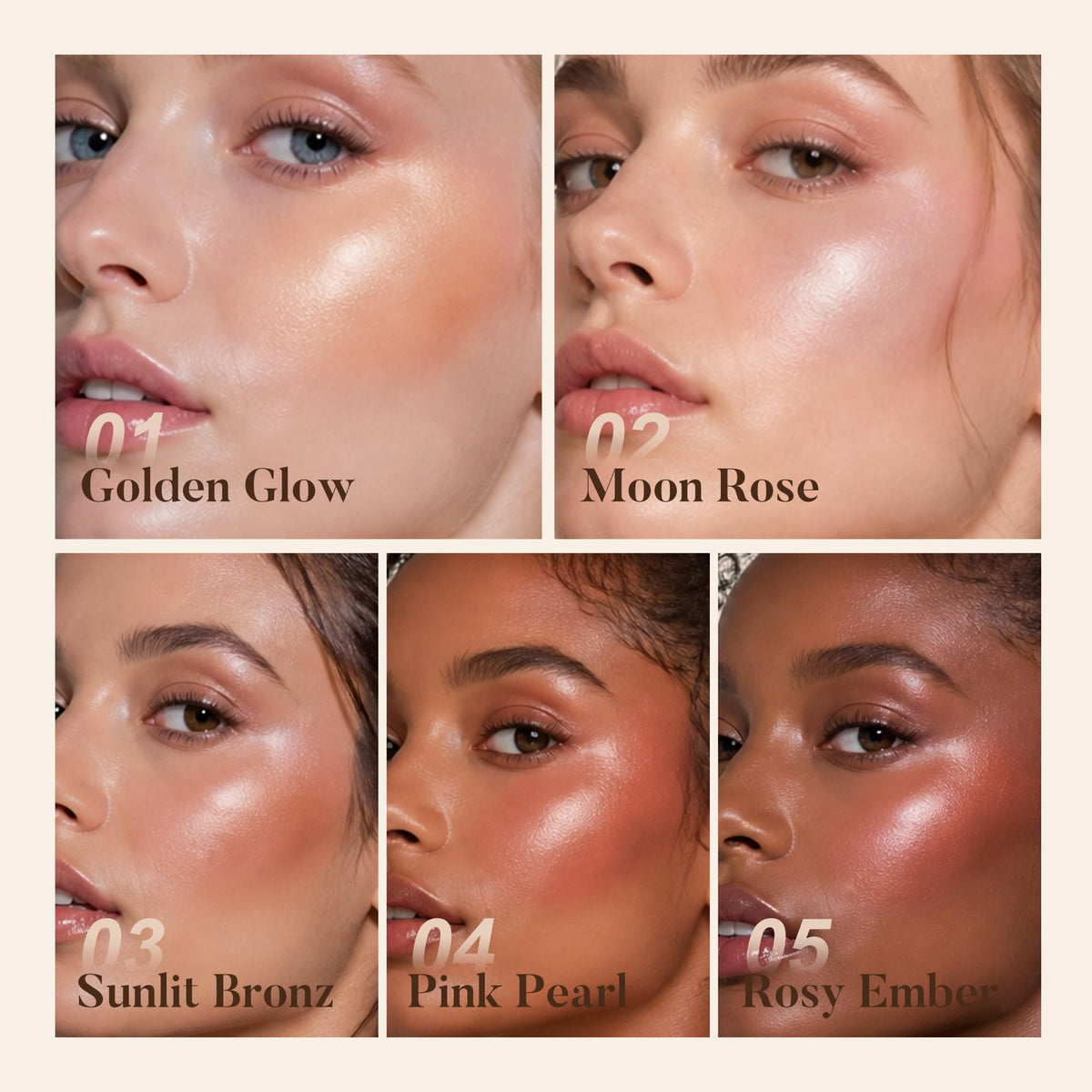 Liquid Dewy Blush, Buildable Blush Liquid with Natural Glow Finish, Hydrating Long Wearing Creme Blushes for Cheeks, Lightweight Blendable Formula, Smooth Easy Apply Blushes for Daily Makeup, Golden