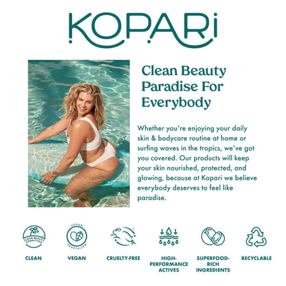 Kopari Marine Clean Purifying Gel Cleanser, Infused with Amino Acids & Vitamin B5, Dual-Action Gel-to-Foam Cleanser, Gentle and Nourishing, 5 oz | New Look, Same Formula, Product Packaging May Vary