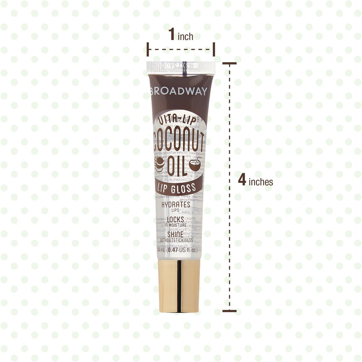 Ruby Kisses Broadway Vita-Lip Clear Lip Gloss (Coconut Oil 6 Pack), Ultra-Hydrating & Soothing Formula with Vitamin Oils, High-Shine Non-Sticky Finish, Healing Glossy Lip Balm Locks in Moisture