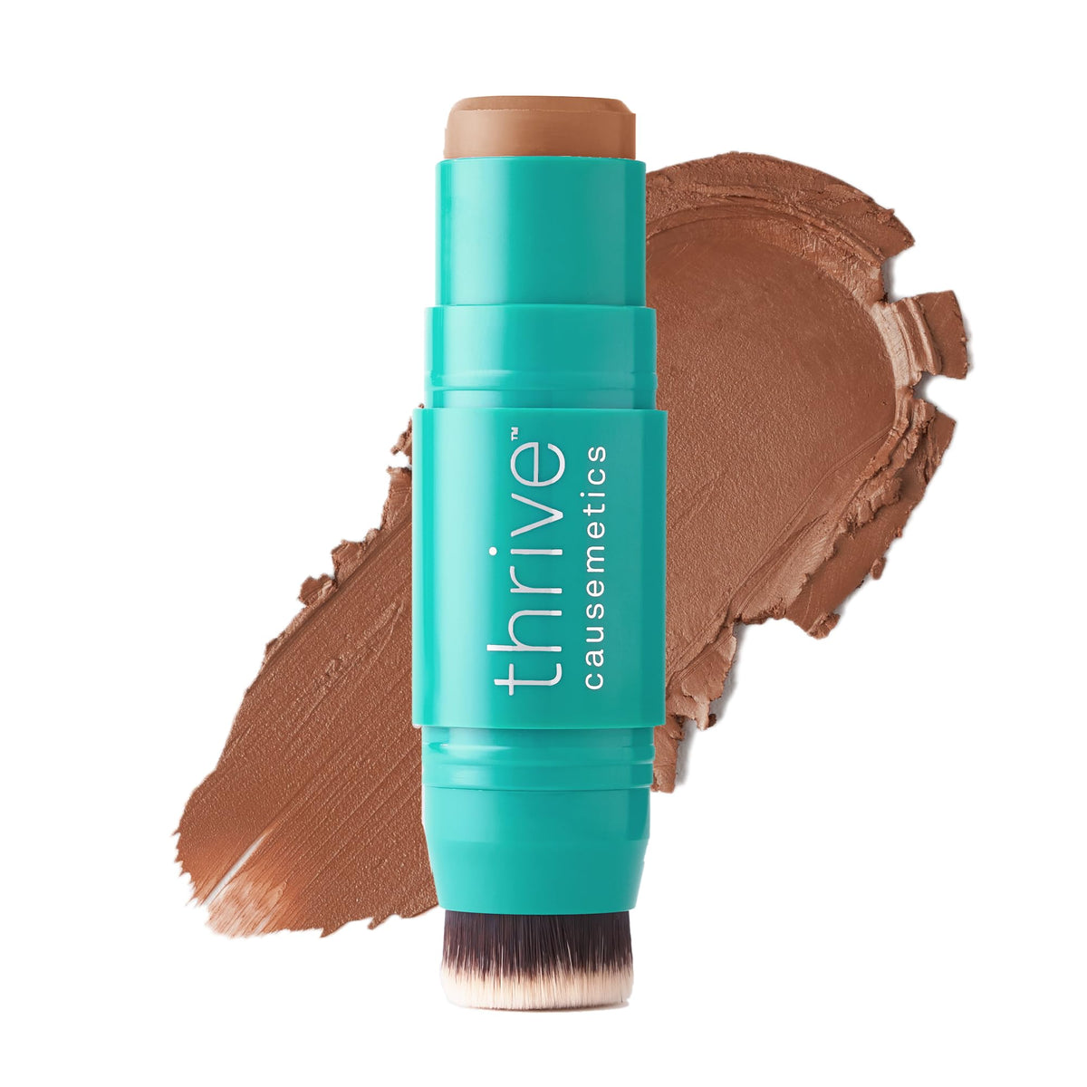 Thrive Causemetics Cream Bronzer Triple Threat Color Stick, Light Medium