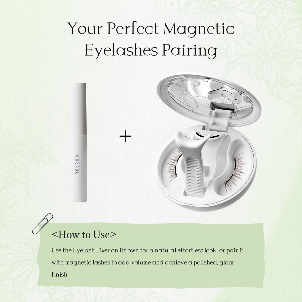 WOSADO Magnetic Eyelashes Fixer 2g Luxe, Non-Irritating, Lightweight, Long-Lasting, Specially Designed for WOSADO Magnetic Lashes, Strong Hold