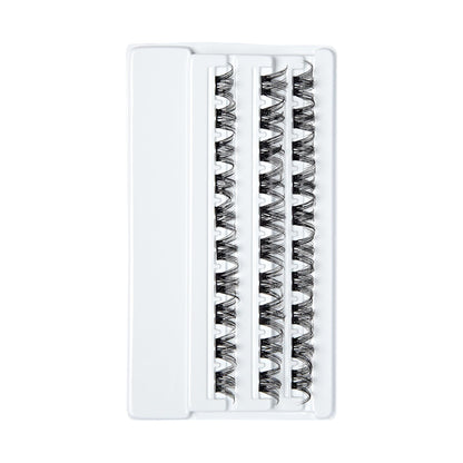 Kiss Impress False Eyelashes, Lash Clusters, Falsies, 'Curly', 10mm-14mm, Includes 30 Clusters, Contact Lens Friendly, Easy to Apply, Reusable Strip Lashes