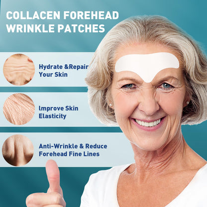 YHOVID 24 Pcs Forehead Wrinkle Patches, Forehead Patches for Wrinkles