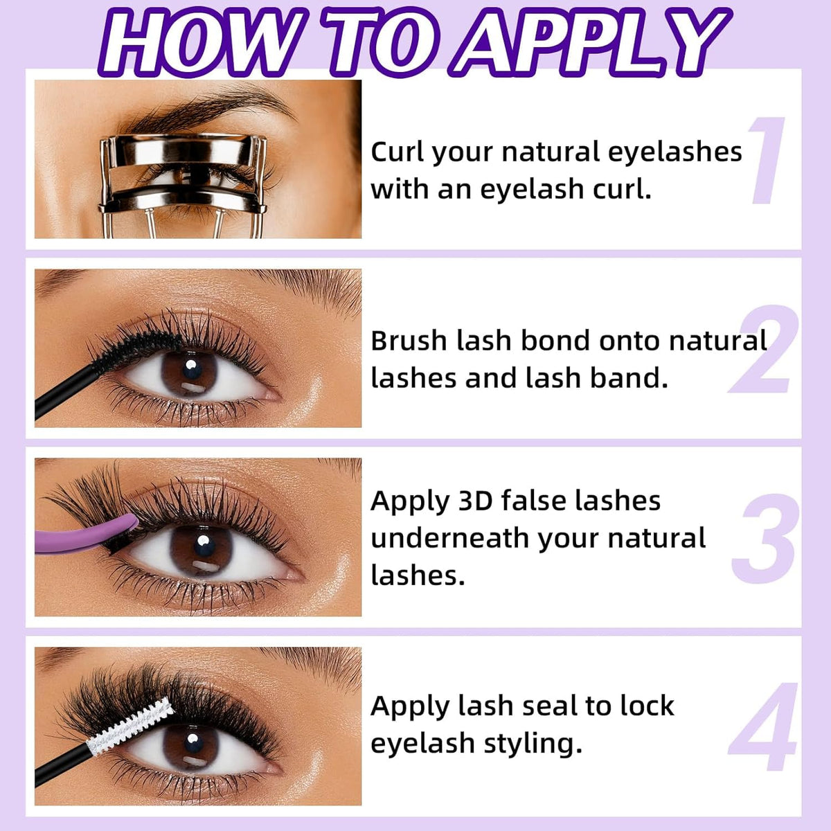 proamate Cluster Lashes Individual Cluster Eyelashes D Curl Mix 10-18mm (60D+80D) Eyelashes Cluster Volume & Dramatic Russian Individual Eye Lashes for Beginners (60D+80D)