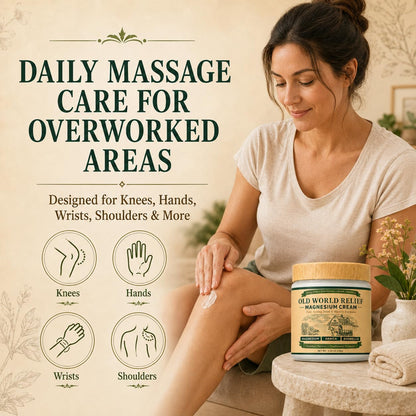 OLD WORLD RELIEF Magnesium Amish Cream, Total Nerve Soothing Formula Magnesium Lotion with Arnica, Boswellia, Arnica ＆ MSM, 150g(1)