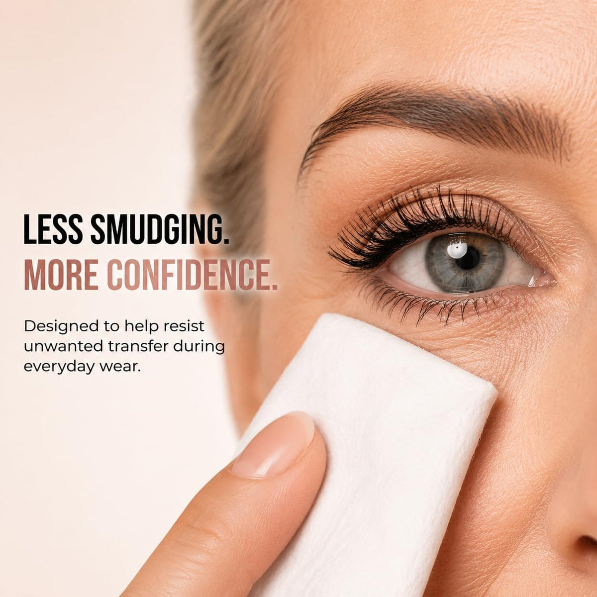 My Amazing Lashes 4D Silk Fiber Mascara for Mature Women Over 60, Black Waterproof, Volume & Length, Smudge‑Proof, No Clumping, 1‑Pack
