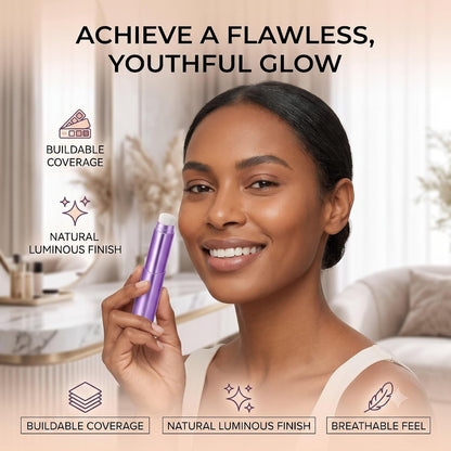 Facelove 2-in-1 Color-Changing Foundation Stick with Brush, Natural