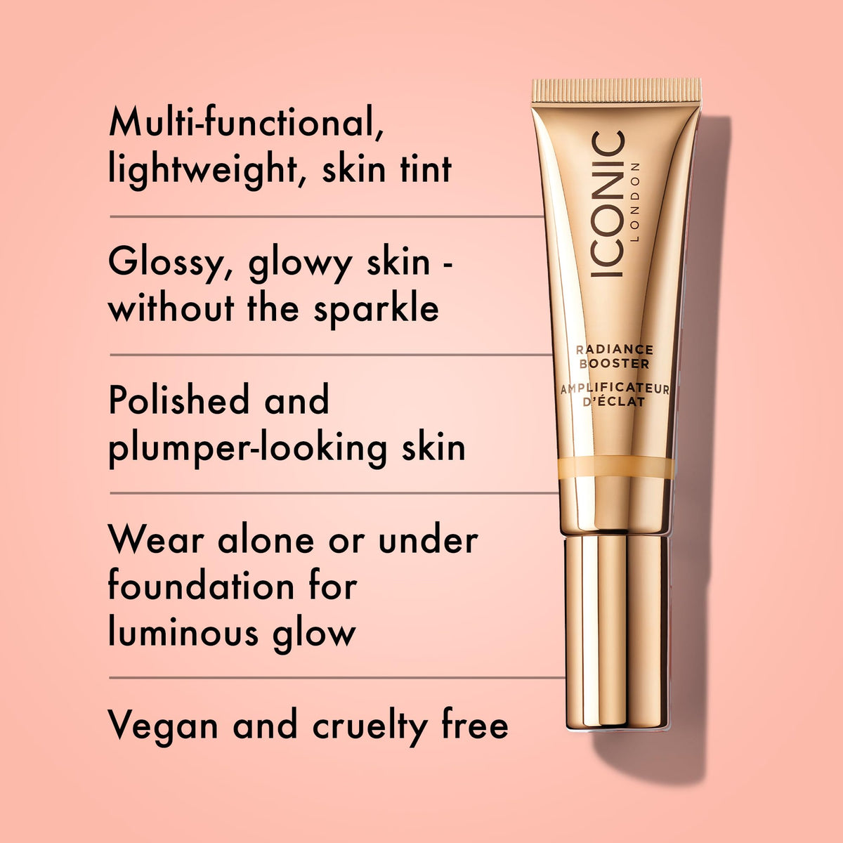ICONIC LONDON Radiance Booster Tinted Moisturizer | Sand Glow, 1.01 Fl Oz