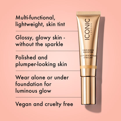 ICONIC LONDON Radiance Booster Tinted Moisturizer | Sand Glow, 1.01 Fl Oz
