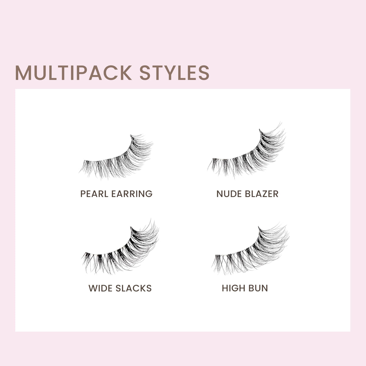 Kiss The New Natural, False Eyelashes, 'Pearl Earring', 12mm, Includes 4 Pairs Of Lashes, Easy to Apply, Reusable Lash Clusters