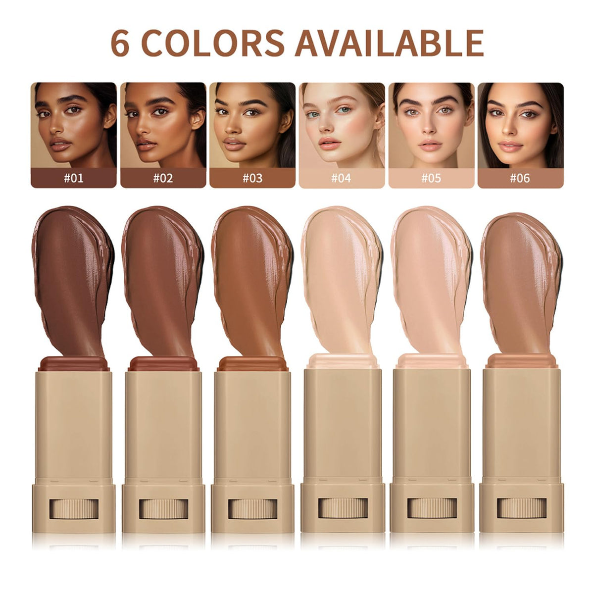 Covebalm Beauty Skin Tint for Black Women, Covebalm Foundation Stick, Serum Boosted Skin Tint Balm, Tinted Moisturizer for Face (# 03)