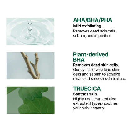 SOME BY MI AHA BHA PHA 30 Days Miracle Truecica Clear Pad – 70 Pads – Korean Exfoliating Centella Face Toner Pads – Gently Clears Impurities, Refines Pores & Smooths Skin Texture – Korean Skin Care
