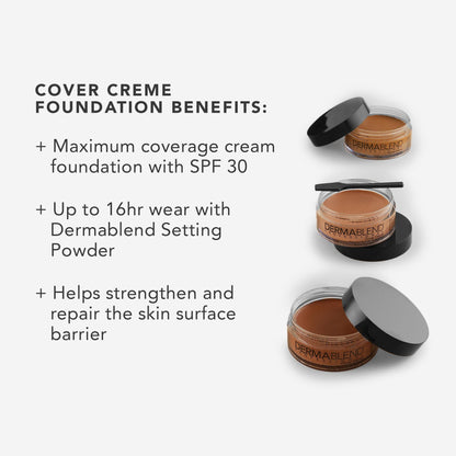 Dermablend Cover Creme Foundation Spf 30, 15C Cool Beige, 1 Oz