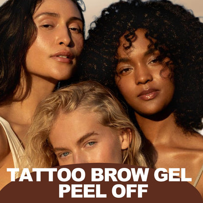 RKISSBEAUTY Eyebrow Tattoo Peel off T int Gel Waterproof Fuller & Defined Looking Brows (Black and Brown)