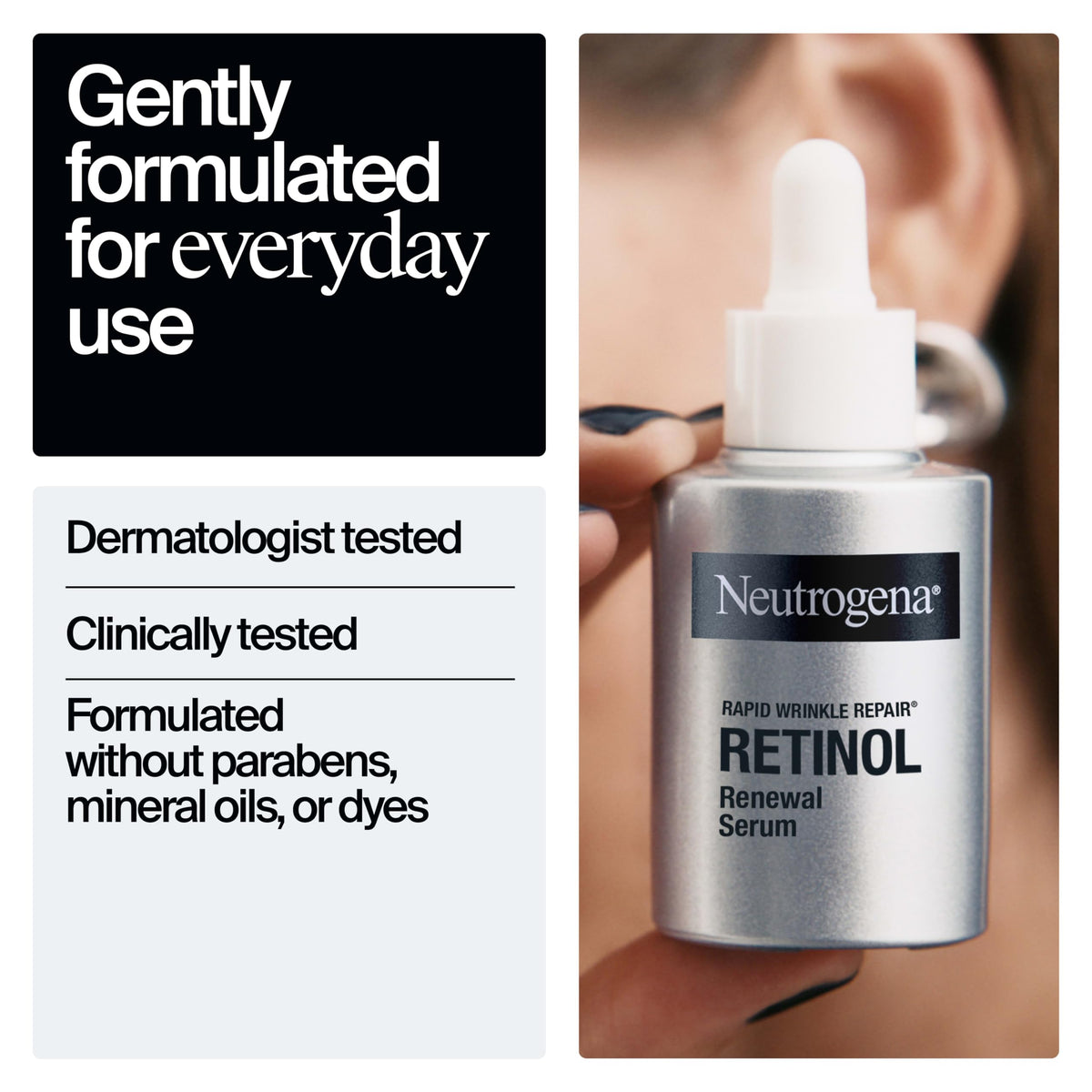 Neutrogena Rapid Wrinkle Repair Retinol Renewal Serum, 1 fl oz