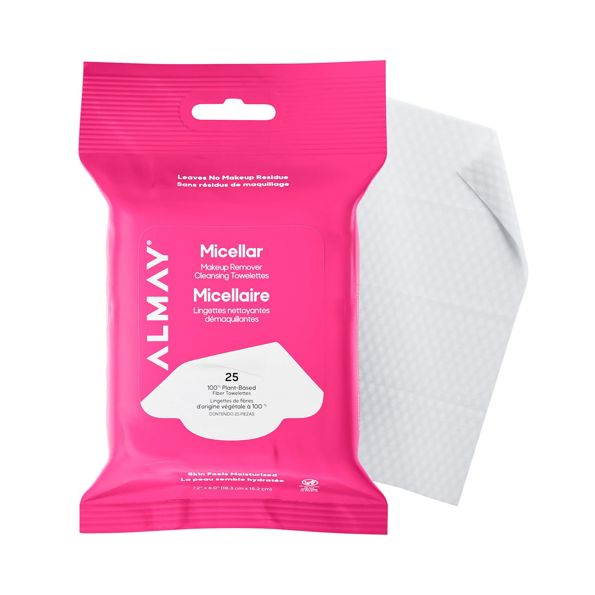 Almay Micellar Makeup Remover Cleansing Towelettes, 25 Count