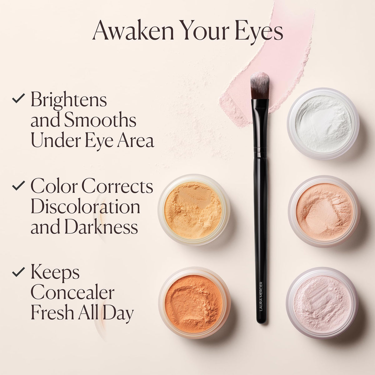 Laura Mercier Secret Brightening Under Eye Powder, Translucent, 0.14 oz