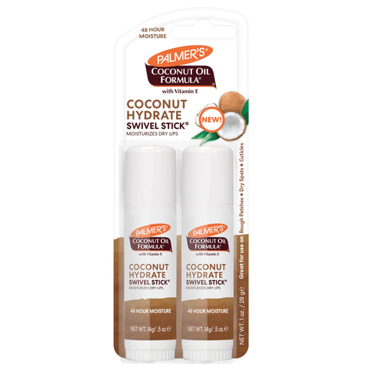 Palmer's Coconut Oil Swivel Stick Moisturizing Body & Lip Balm (Pack of 2)