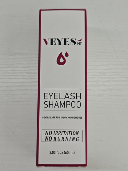 VEYES INC Lash Shampoo for Lash Extensions. Eyelash Wash for Extensions & Natural Lashes. Eyelash Extension Cleanser + Brush,Oil & Sulfate Free,60ml. Lash Supplies for Salon & Home Care
