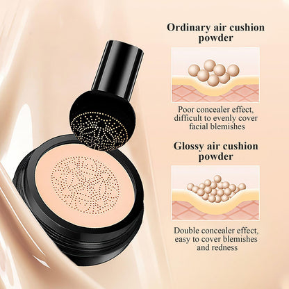 OETUIOW Cushion Foundation Concealer Full Coverage CC Cream, Natural