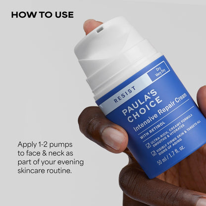 Paula's Choice RESIST Intensive Repair Retinol Face Moisturizer, 1.7 Fl Oz