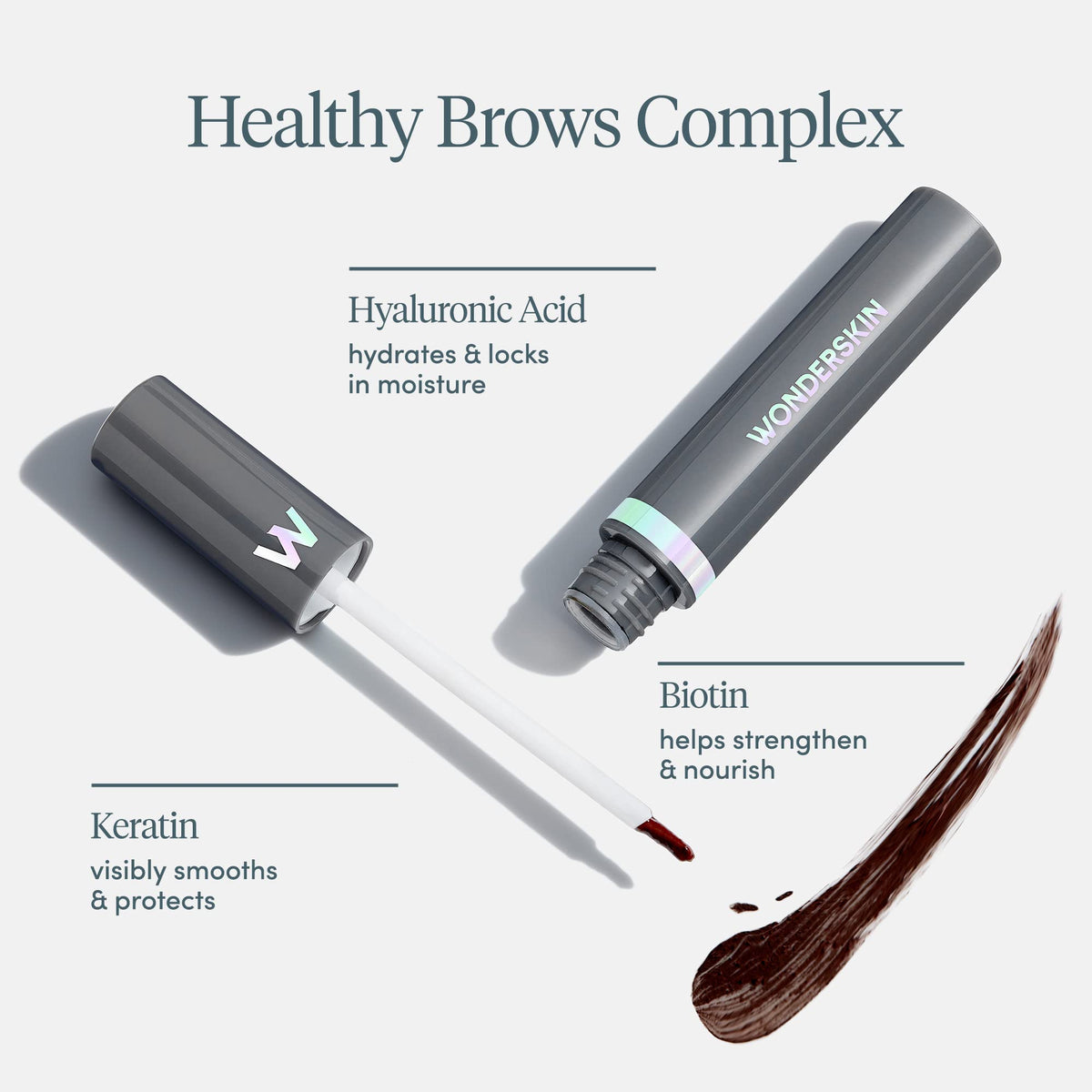 Wonderskin Eyebrow Gel - Long Lasting Eyebrow Gel, Tinted Brow Filler