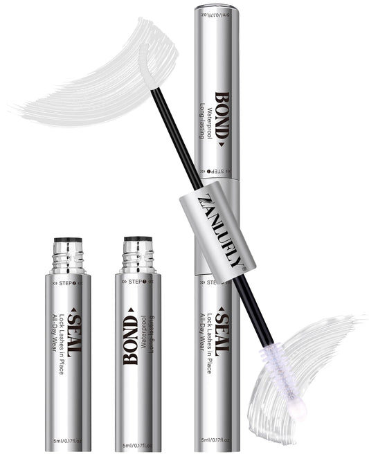 White Eyelash Glue Waterproof Lash Cluster Glue Bond and Seal Lash Glue