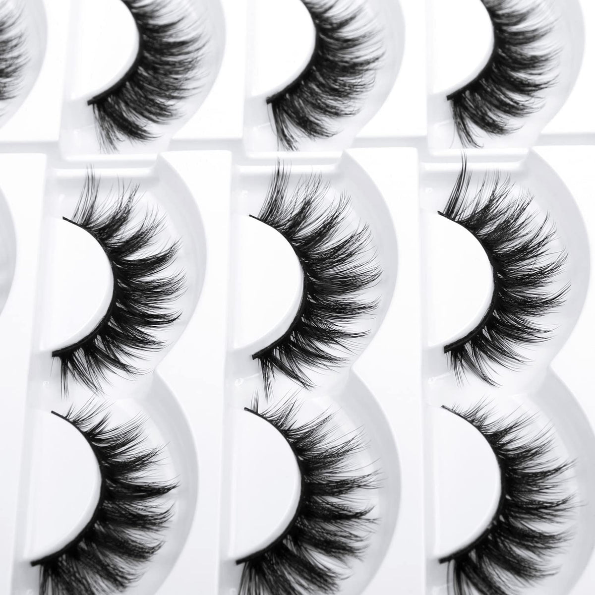 Eliace False Eyelashes 15 Pairs Cat Eye-Lashes 3D Mink Lashes