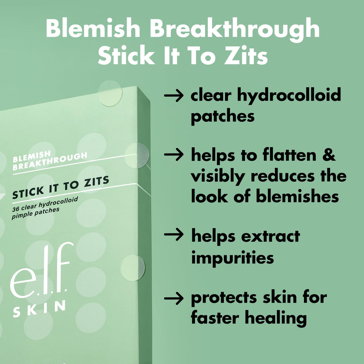 e.l.f. SKIN Blemish Breakthrough Stick It To Zits Pimple Patches