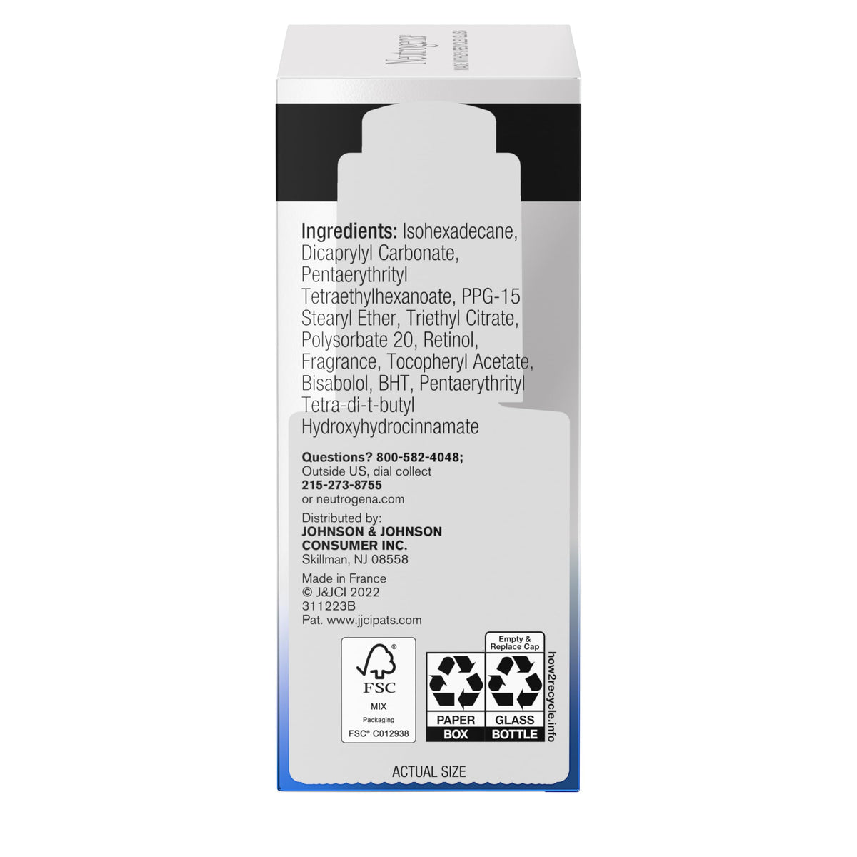 Neutrogena Rapid Wrinkle Repair Retinol Pro+ Power Facial Serum, 1 fl oz