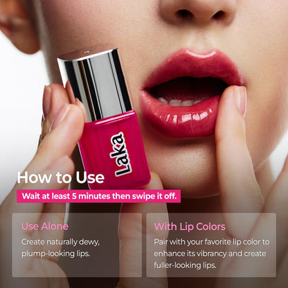 Laka Spicy Lip Plumper - Maximum Strength (#02 Raspberry) - Clear Color